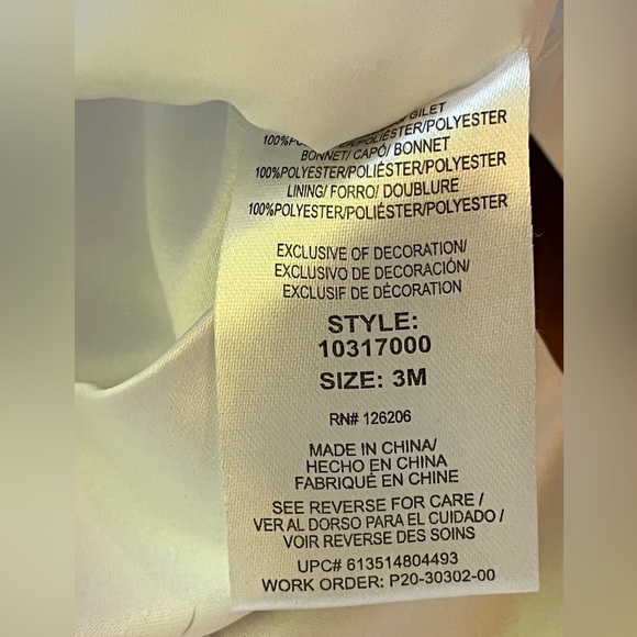 Pippa & Julie Little Brother x Pippa & Julie Baby Boys 3M Christening Set - Picture 5 of 7